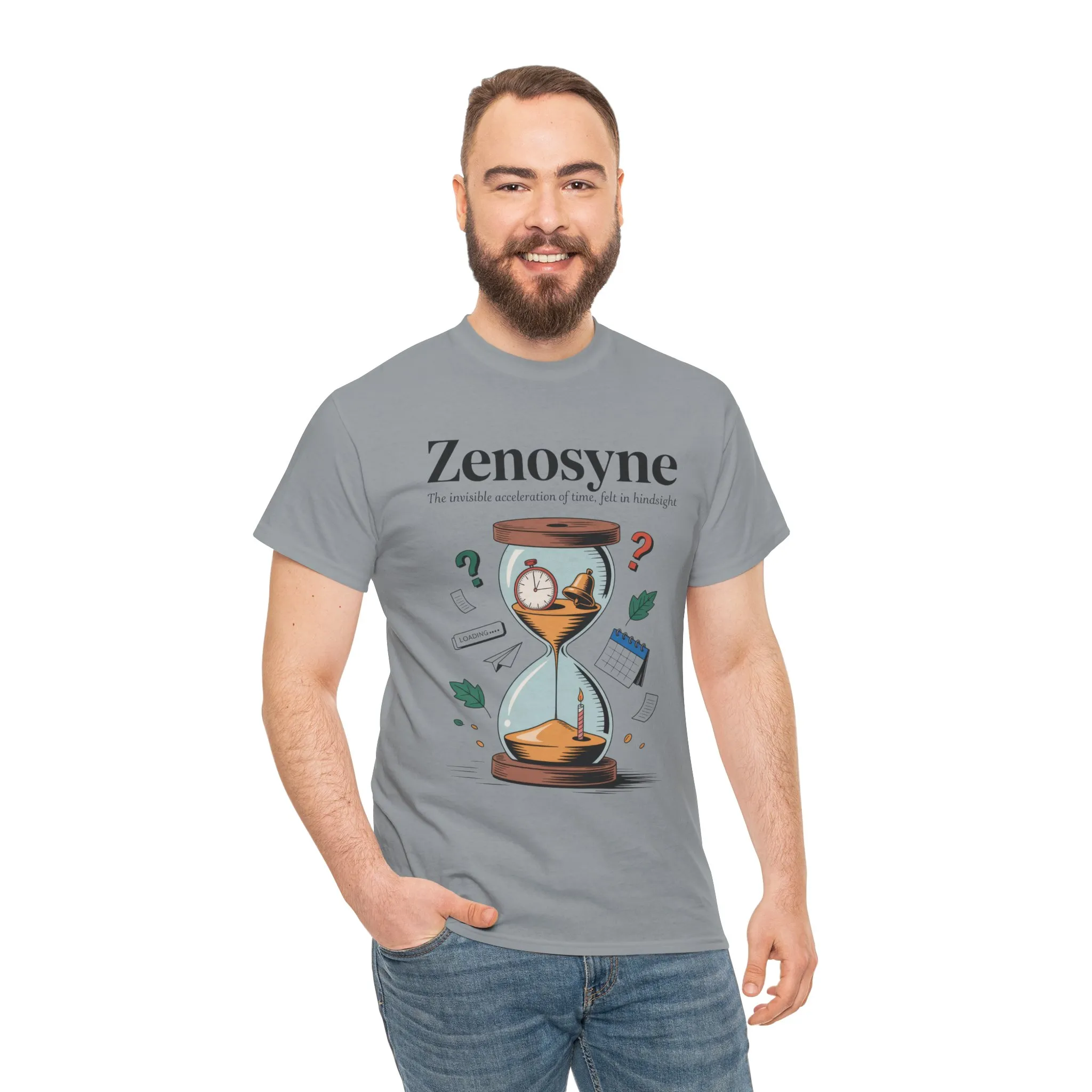 Zenosyne Unisex Heavy Cotton Tee, Aesthetic Word Tee, existential tee, Emotional Word Tee, Moody Graphic Tee, Philosophical Tee - Image 3