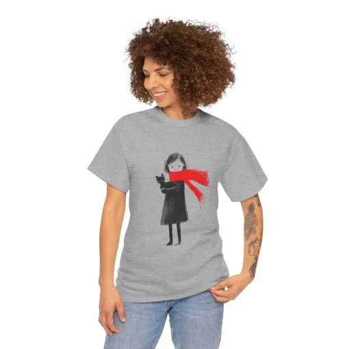 Cozy Cat Lover Tee, Unisex Cotton T-Shirt for Cat Owners, Gift for Pet Lovers, Cute Animal Apparel, Perfect for All Occasions - Image 7