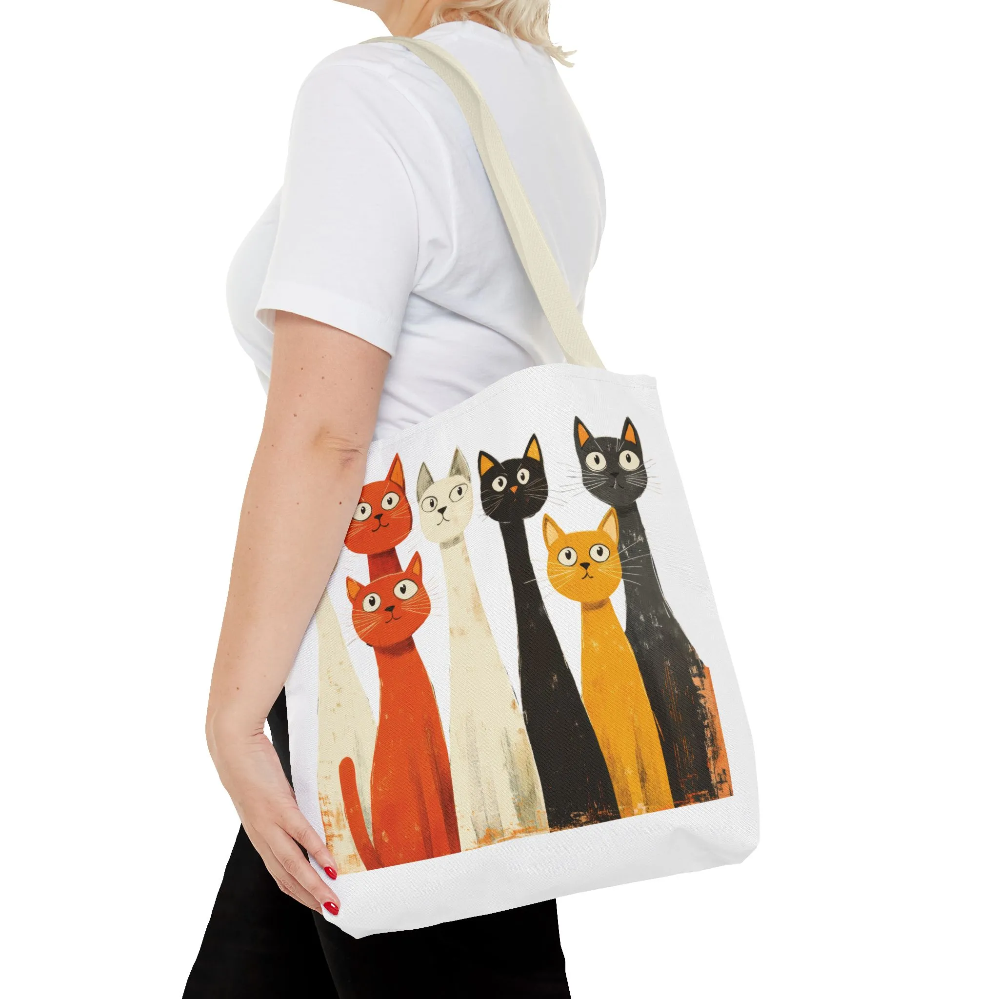 Playful Cat Design Tote Bag – Perfect for Animal Lovers - Image 44