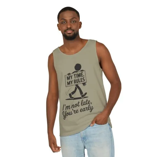 My Time, My Rules Tank Top, Fun Casual Wear for Any Occasion, Relaxed Vibe, Time Management Humor, Self love t shirt - Image 9