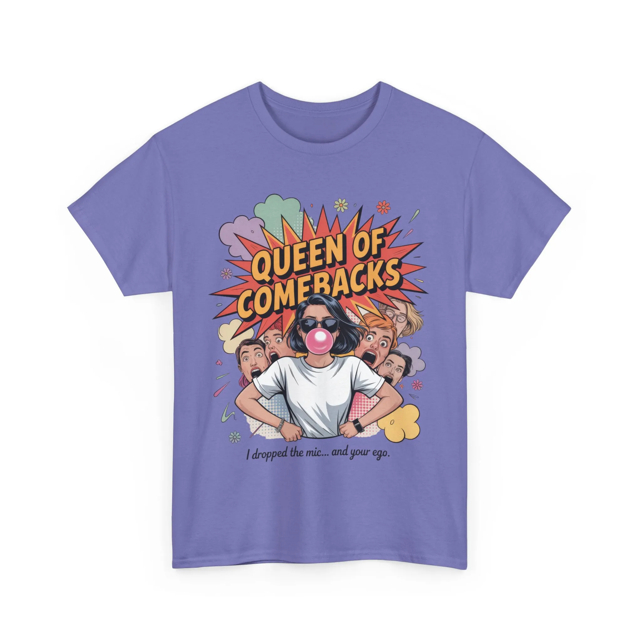 Funny Women's T-Shirt, Queen of Comebacks Tee, Funny Graphic T-Shirt, Heavy Cotton Shirt, Gift for Her, Casual Wear, Comedy Apparel - Image 21