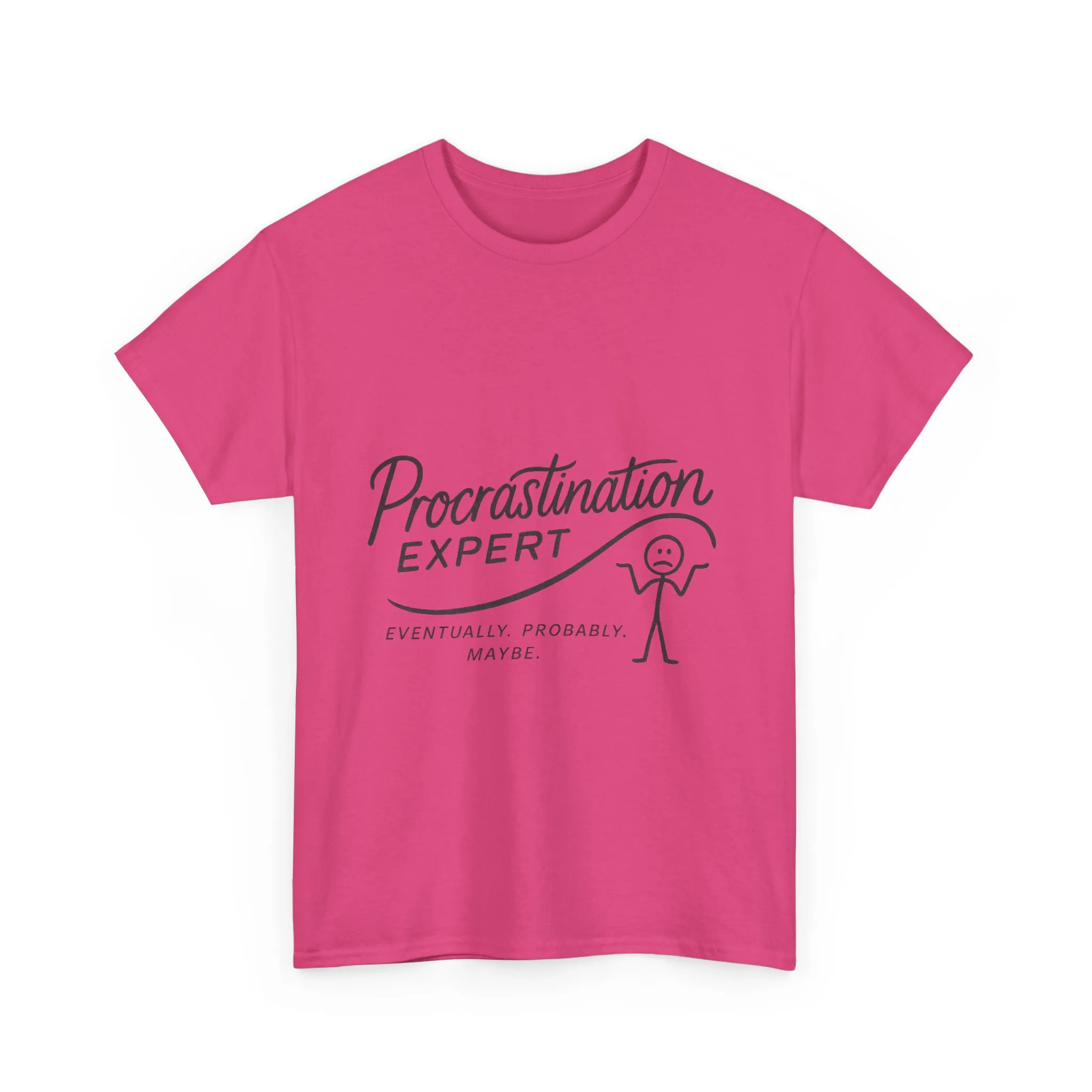 Procrastination Expert Women's Heavy Cotton Tee, Funny T-Shirt, Gift for Students, Casual Wear, Comfy Everyday Tee, Humor Shirt - Image 33