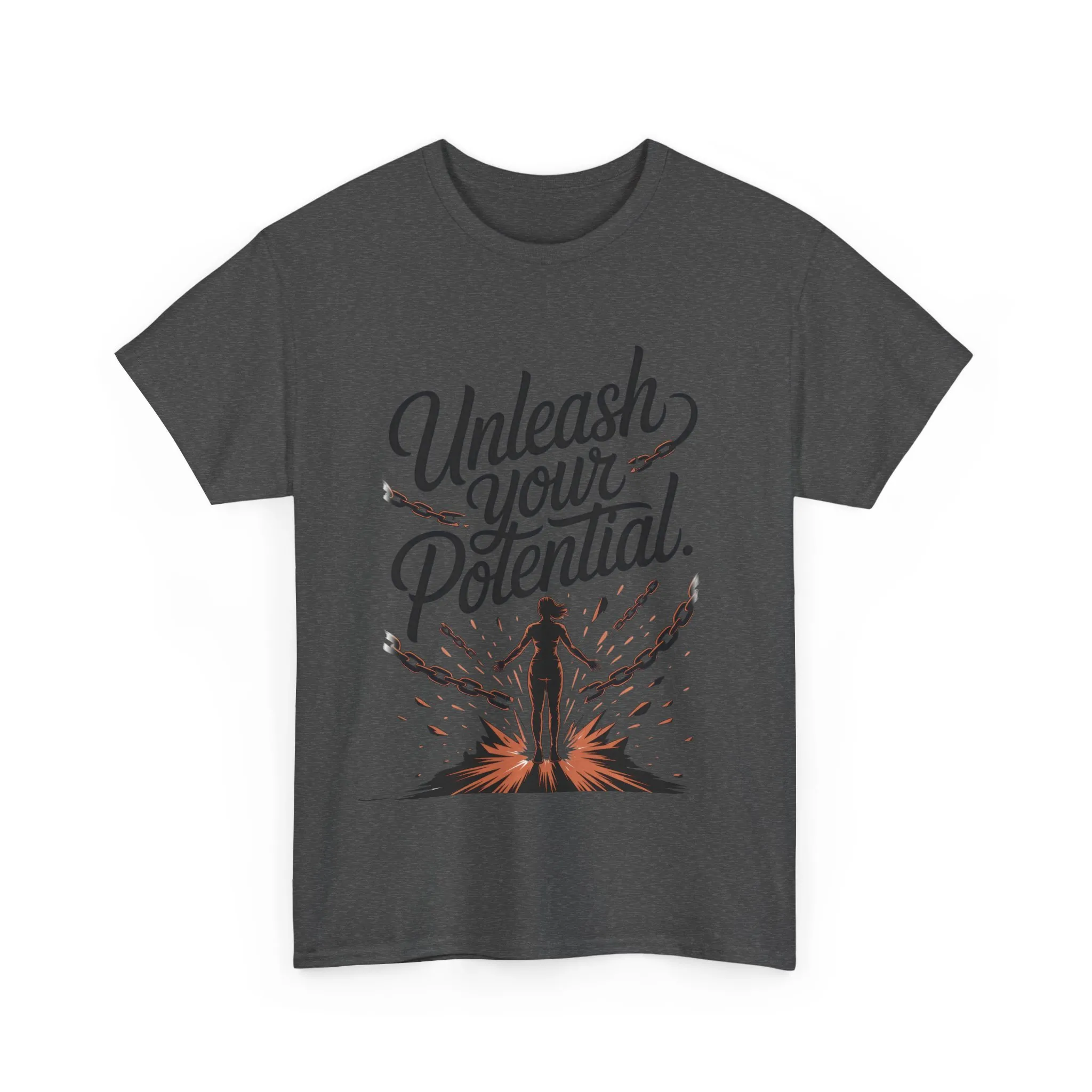 Unleash Your Potential Women's Tee, Motivational T-Shirt, Inspirational Cotton Tee, Gift for Gym Lovers, Positive Energy Top - Image 18