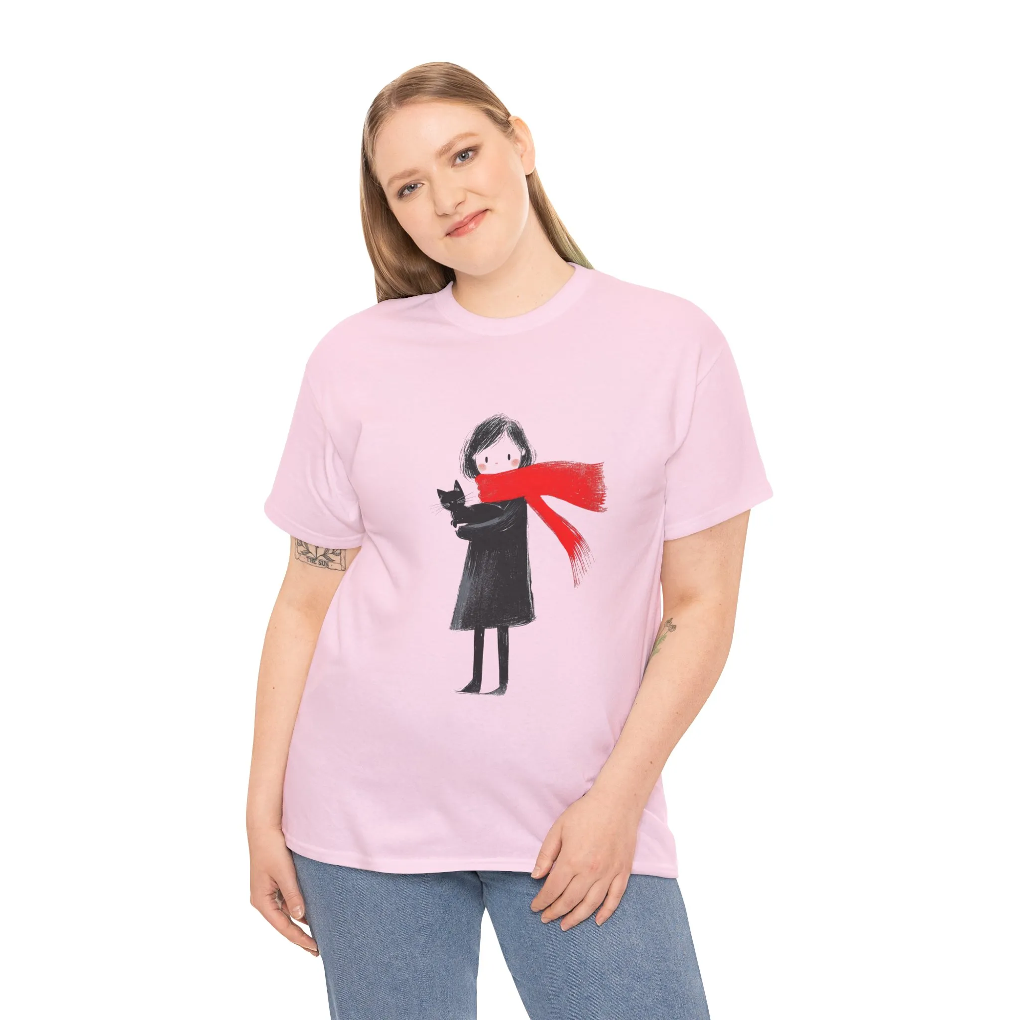 Cozy Cat Lover Tee, Unisex Cotton T-Shirt for Cat Owners, Gift for Pet Lovers, Cute Animal Apparel, Perfect for All Occasions - Image 16