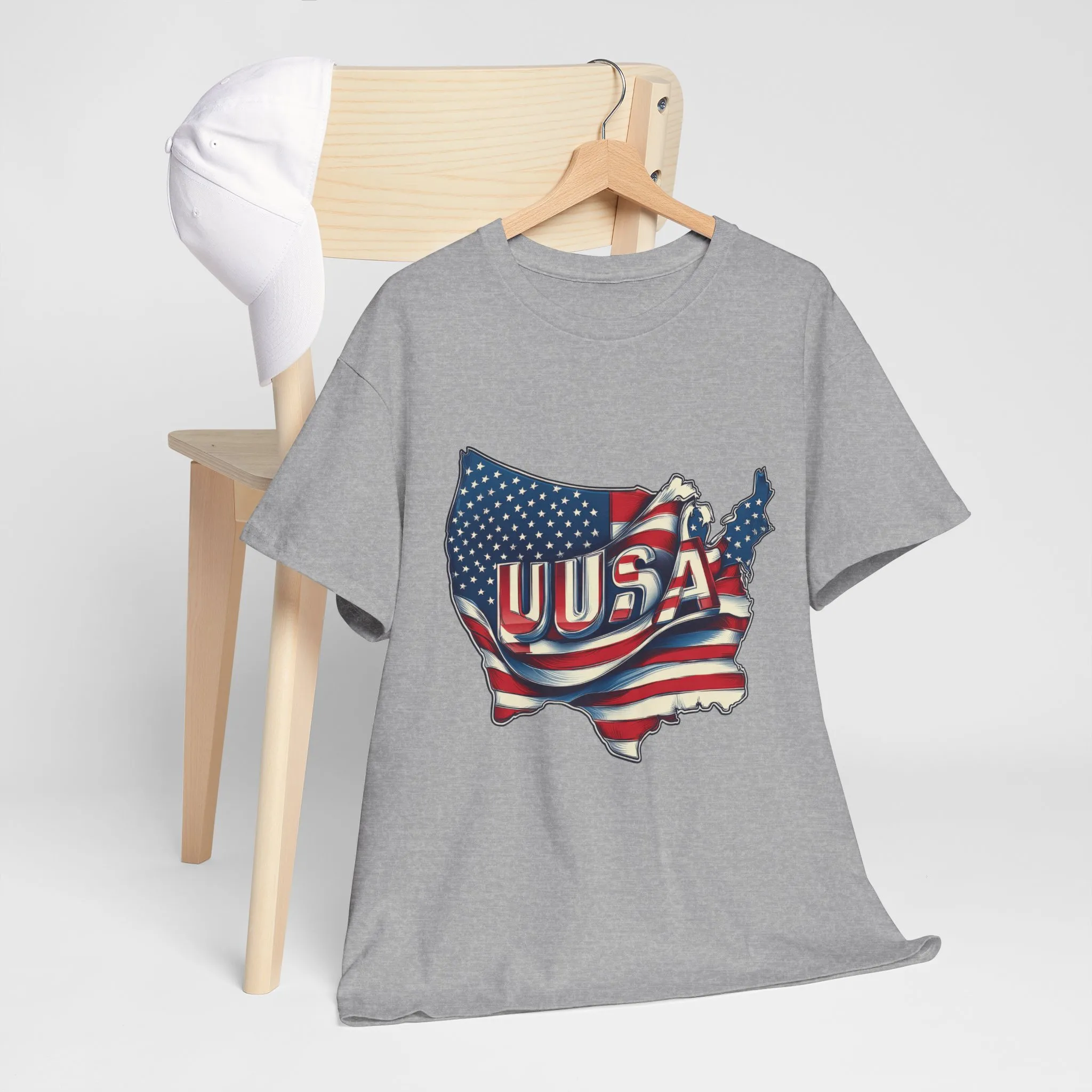 Patriotic Unisex Tee, USA Flag Design, Perfect for Independence Day, 4th of July, Gifts, Casual Wear, Festival - Image 7