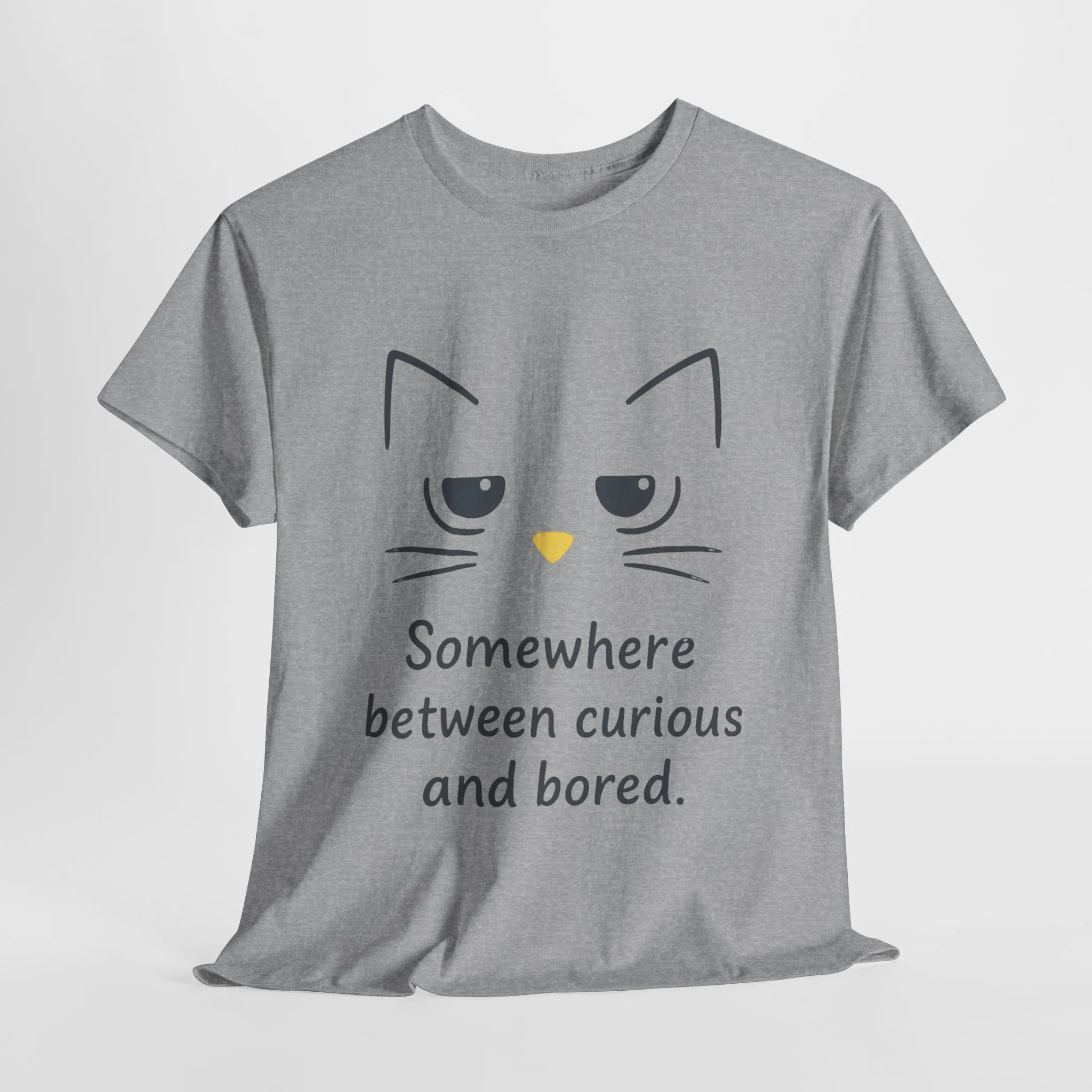 Funny Cat Quote Unisex Tee, Comfortable Casual Shirt, Gift for Cat Lovers, Everyday Wear, Unique Humor Tee, Relaxed Fit Cotton - Image 12