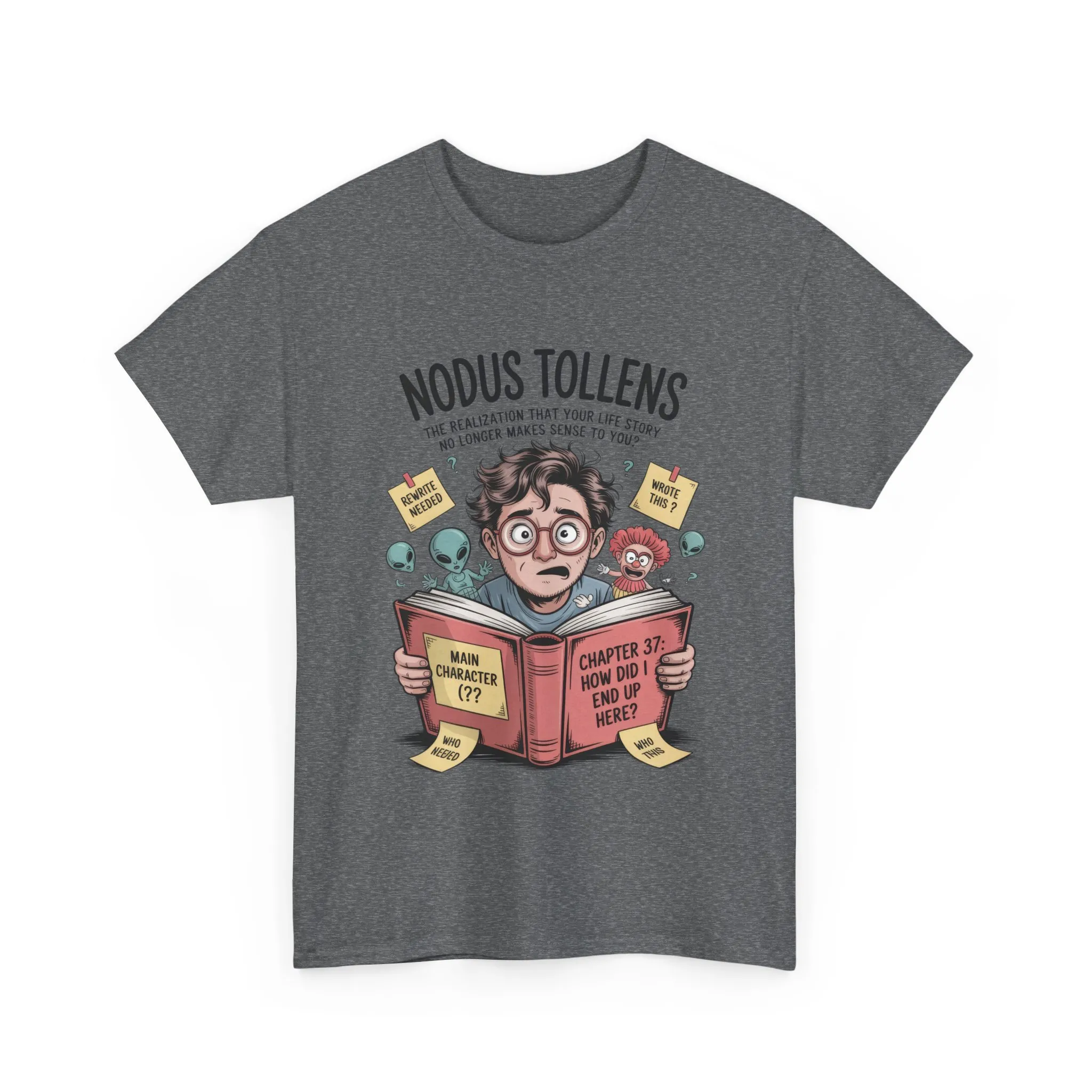 Nodus Tollens Men's T-Shirt, Men's Heavy Cotton Shirt, Latin Words, Moods & Modes, Self-Awareness, Quirky Humor Shirt - Image 12