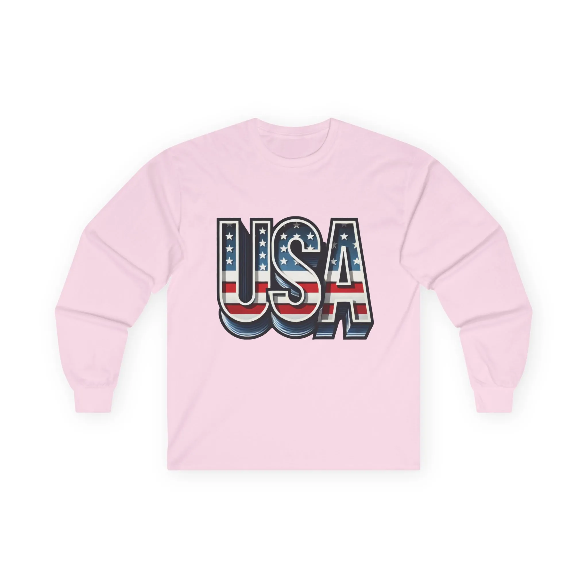 USA Graphic Long Sleeve Tee, Patriotic Shirt, Unisex Casual Wear, Independence Day Gift, Vintage Americana Apparel - Image 22
