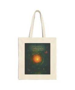 Inspirational Quote Tote Bag, Eco-Friendly Shopping Bag, Reusable Cloth Tote, Butterfly Art Tote, Gift for Nature Lovers, Vegan Tote