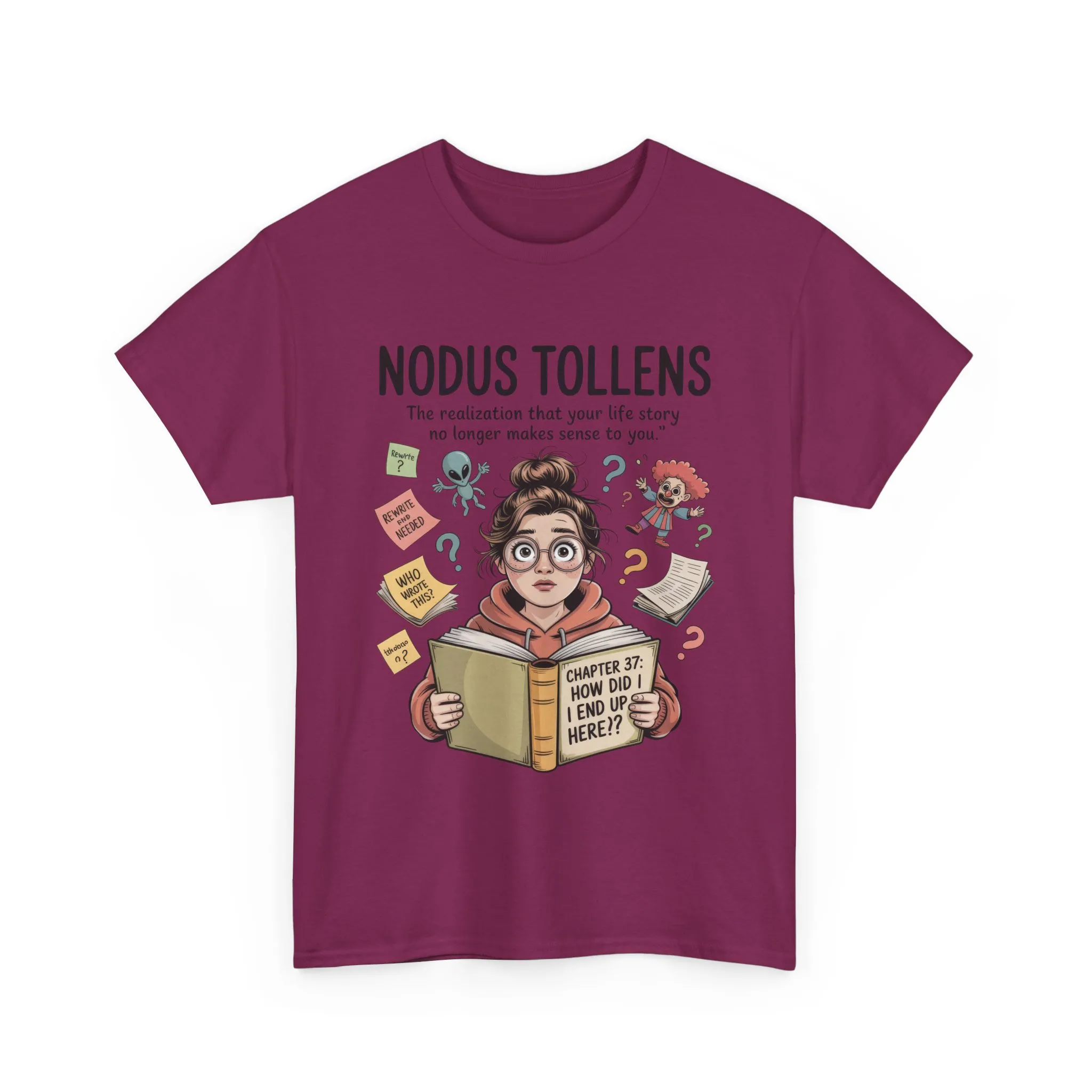 Nodus Tollens Tee, Women`s Heavy Cotton Shirt, Latin Words, Moods & Modes, Self-Awareness, Personal Development - Image 27