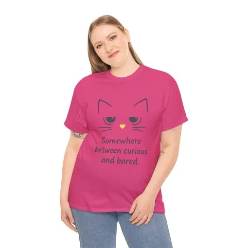 Funny Cat Quote Unisex Tee, Comfortable Casual Shirt, Gift for Cat Lovers, Everyday Wear, Unique Humor Tee, Relaxed Fit Cotton - Image 29