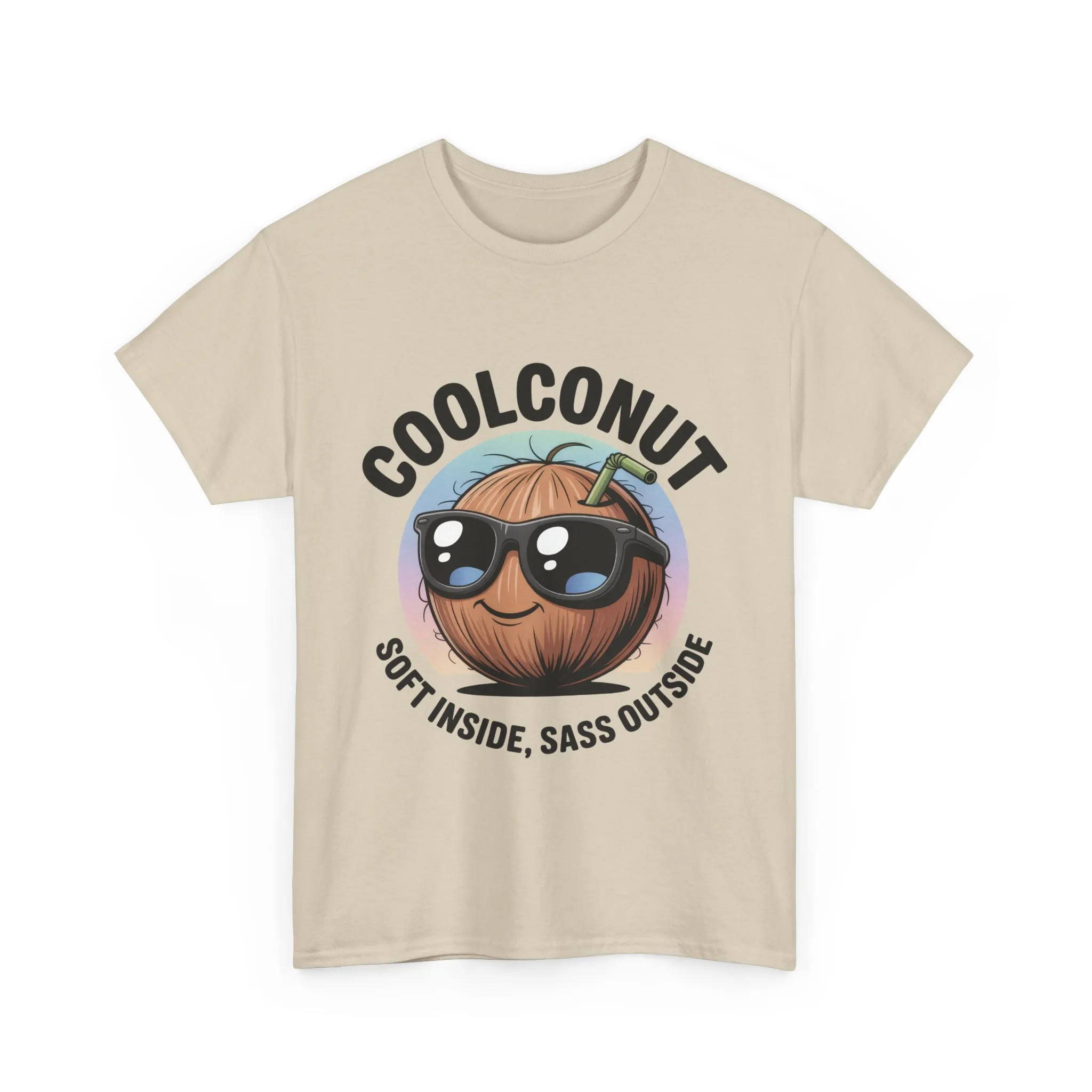 Coolconut Graphic Men's Tee, Soft Inside Sass Outside, Men's T-Shirt for Beach Lovers, Men's Fun Gift, Summer Vibes, Humor Apparel - Image 6