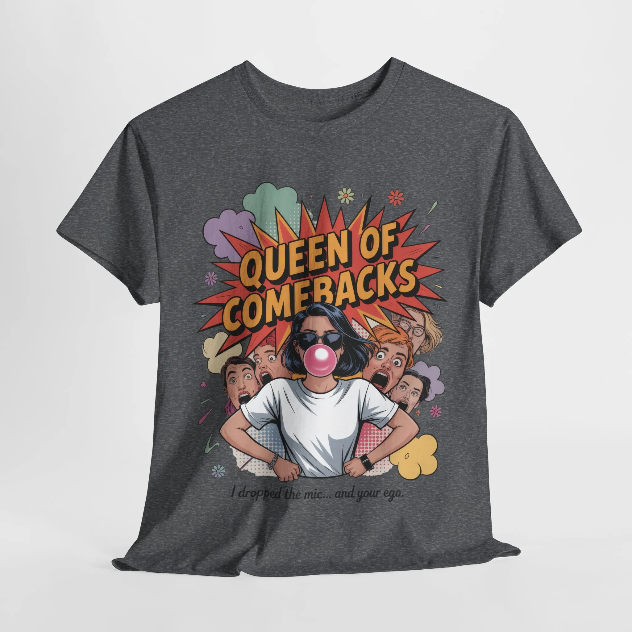 Funny Women's T-Shirt, Queen of Comebacks Tee, Funny Graphic T-Shirt, Heavy Cotton Shirt, Gift for Her, Casual Wear, Comedy Apparel - Image 9