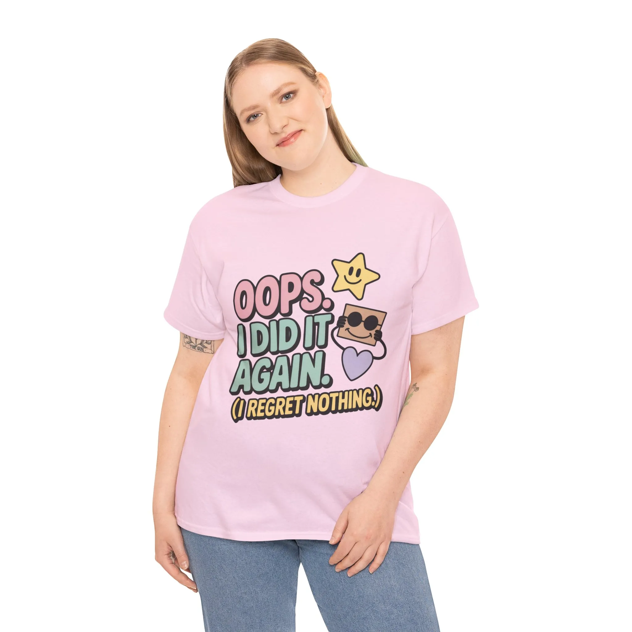 Retro Graphic Tee, Oops I Did It Again Shirt, Funny Women's T-shirt, Casual Statement Wear, Positive Message Women's T-Shirt - Image 26