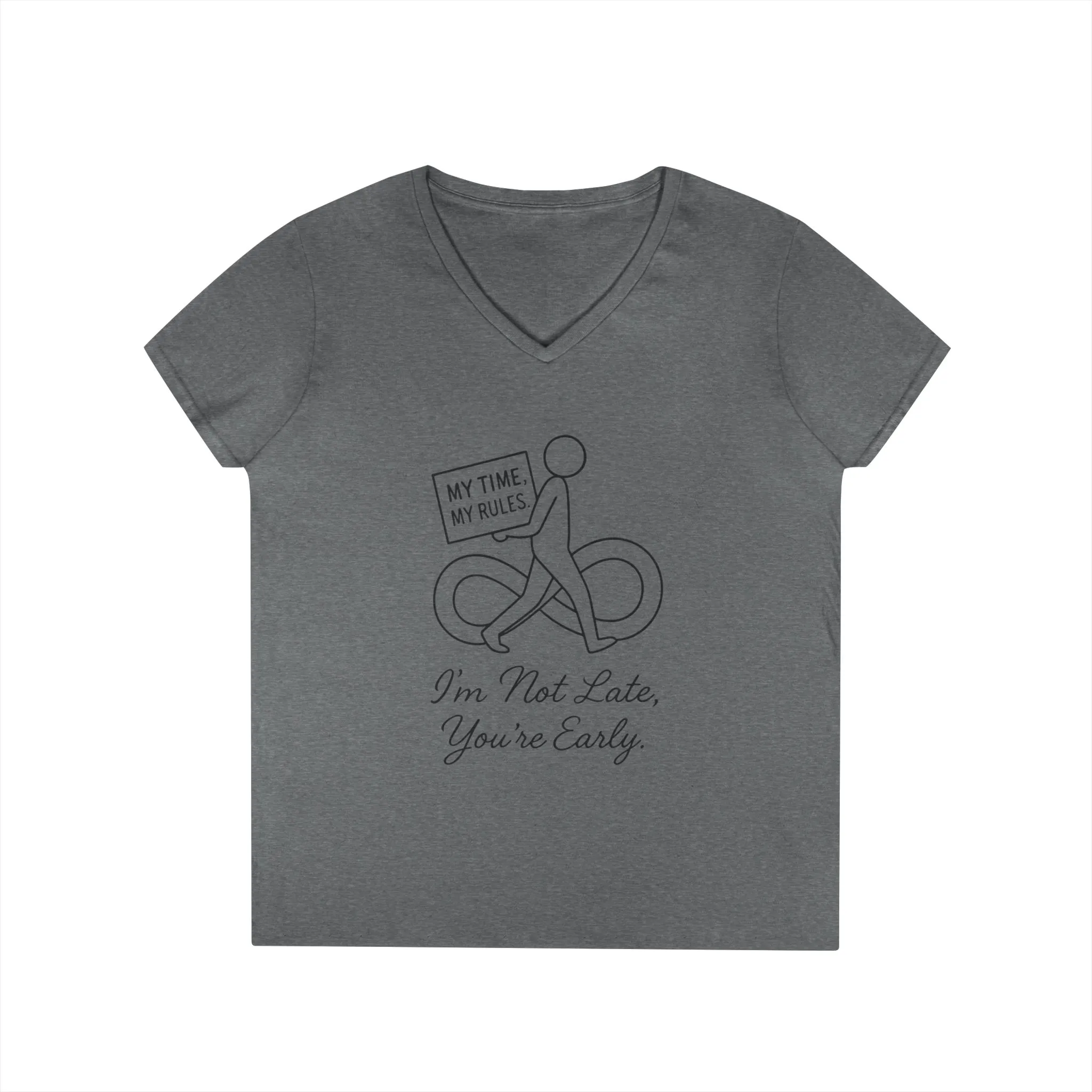 My Time My Rules Women's V-Neck T-Shirt, Funny T-Shirt, Casual Wear, women empowerment tee, confident woman shirt, self love t shirt - Image 7