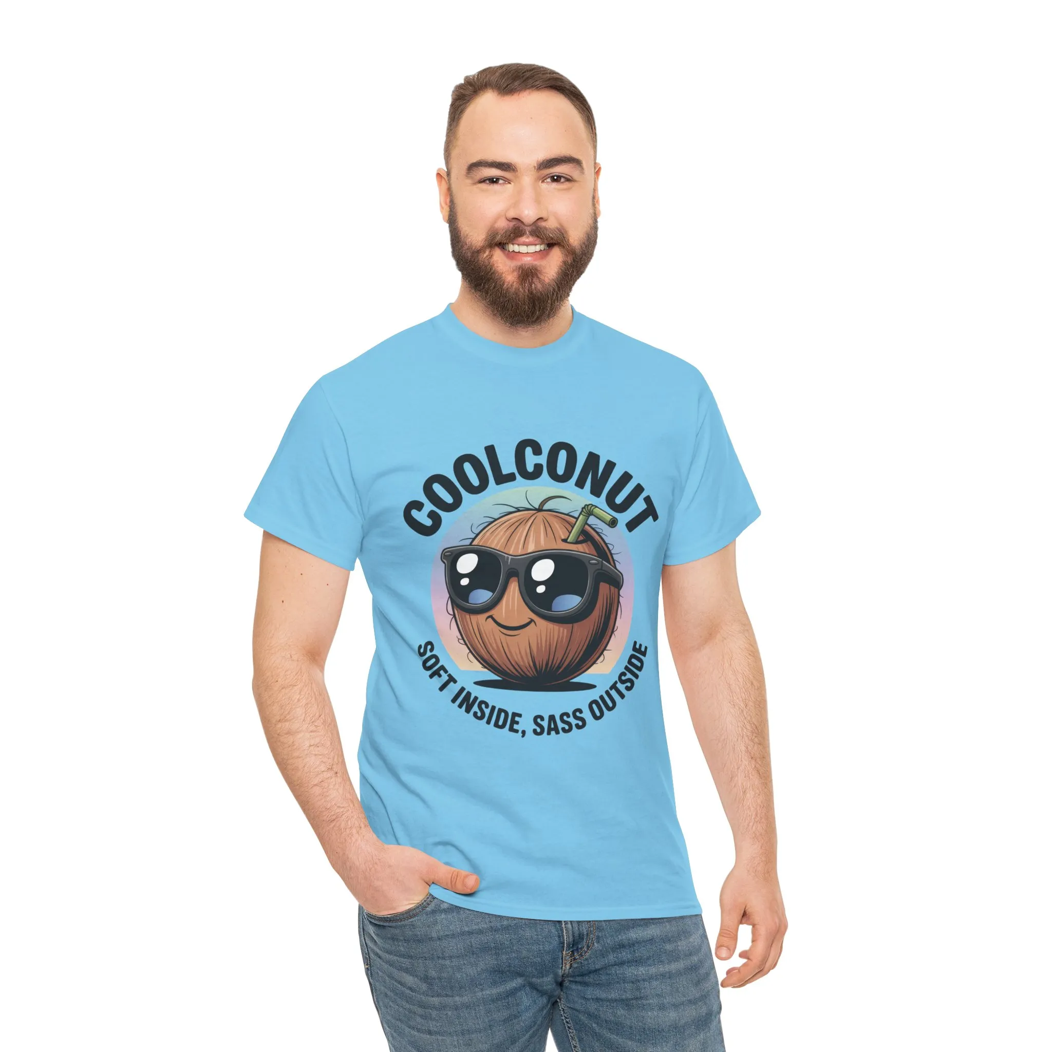 Coolconut Graphic Men's Tee, Soft Inside Sass Outside, Men's T-Shirt for Beach Lovers, Men's Fun Gift, Summer Vibes, Humor Apparel - Image 34