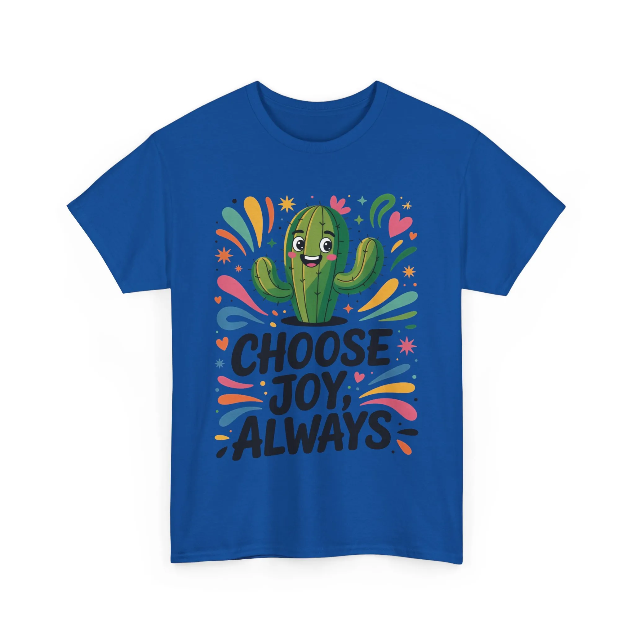 Choose Joy Always Cactus Women's Tee, Women's Casual T-Shirt, Happy Vibes Apparel, Positive Quote Shirt, Joyful Statement Tee - Image 21