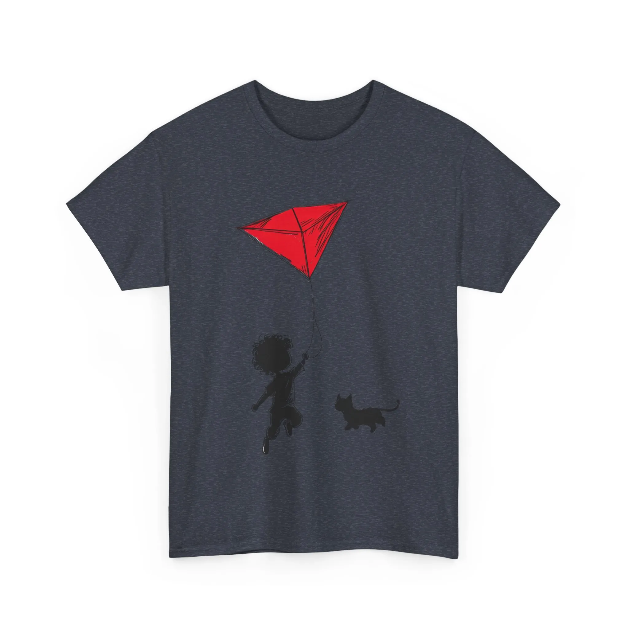 Cute Kid and Cat Design T-Shirt, Playful Gift for Cat Lovers, Summer Style, Cat Lover T-Shirt, Gift for Cat Owners, Women's Cotton T-Shirt - Image 23