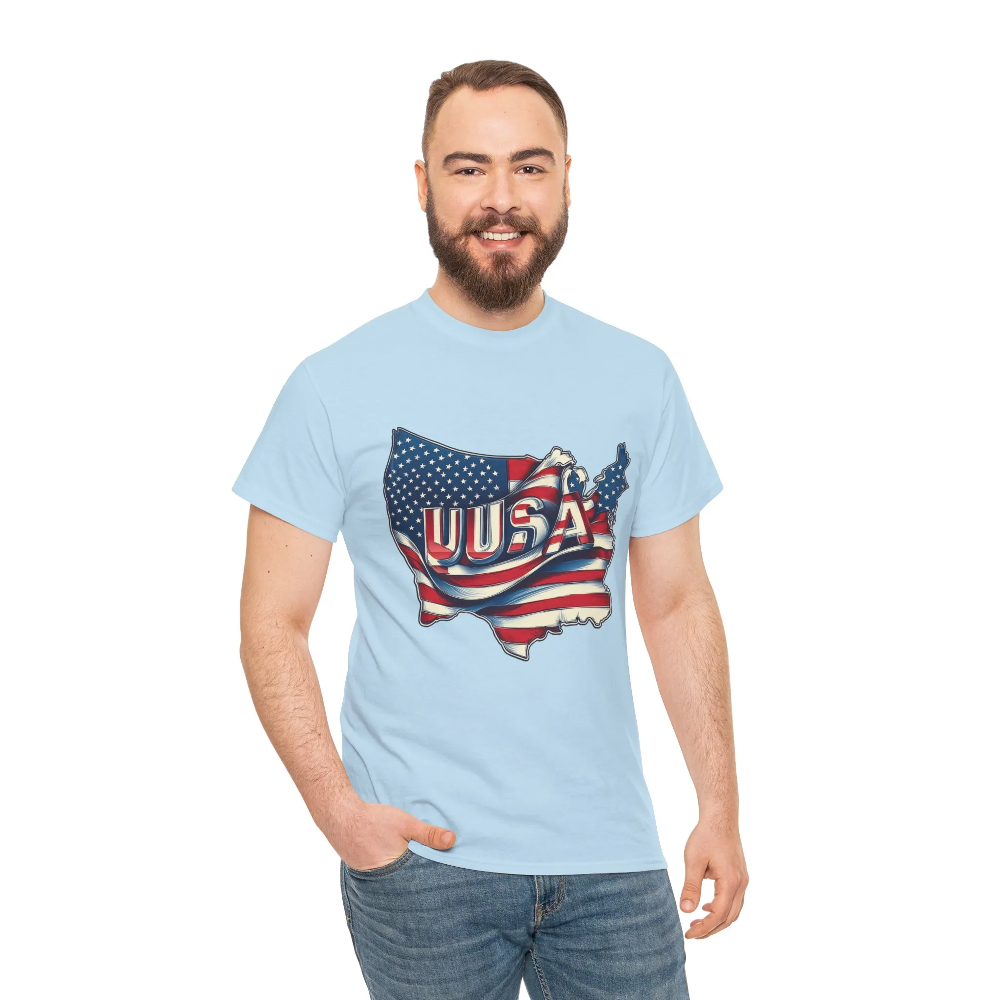 Patriotic Unisex Tee, USA Flag Design, Perfect for Independence Day, 4th of July, Gifts, Casual Wear, Festival - Image 18