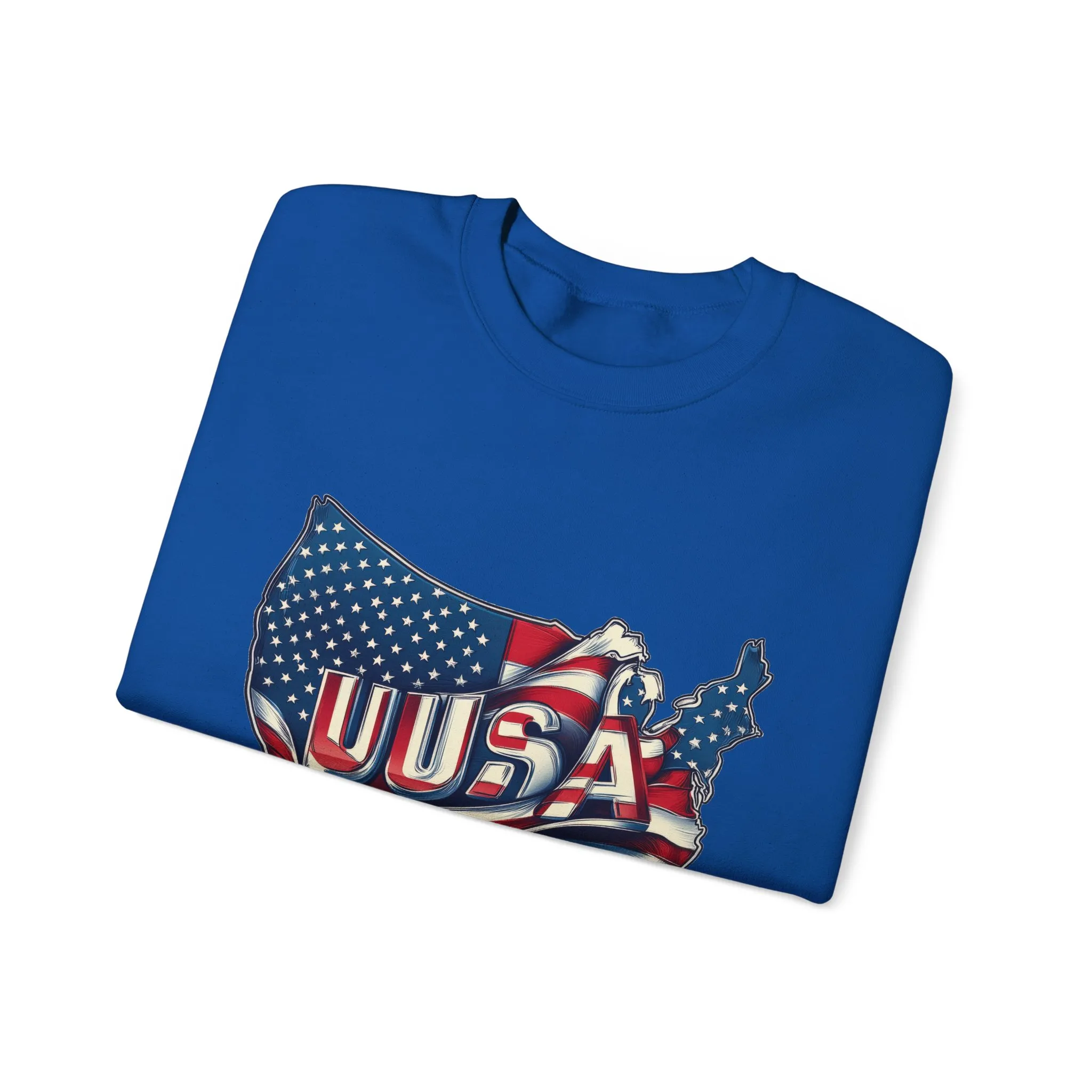 Patriotic USA Crewneck Sweatshirt, Unisex Sweatshirt, American Flag Apparel, Casual Comfort, Great for Independence Day and Holidays - Image 26