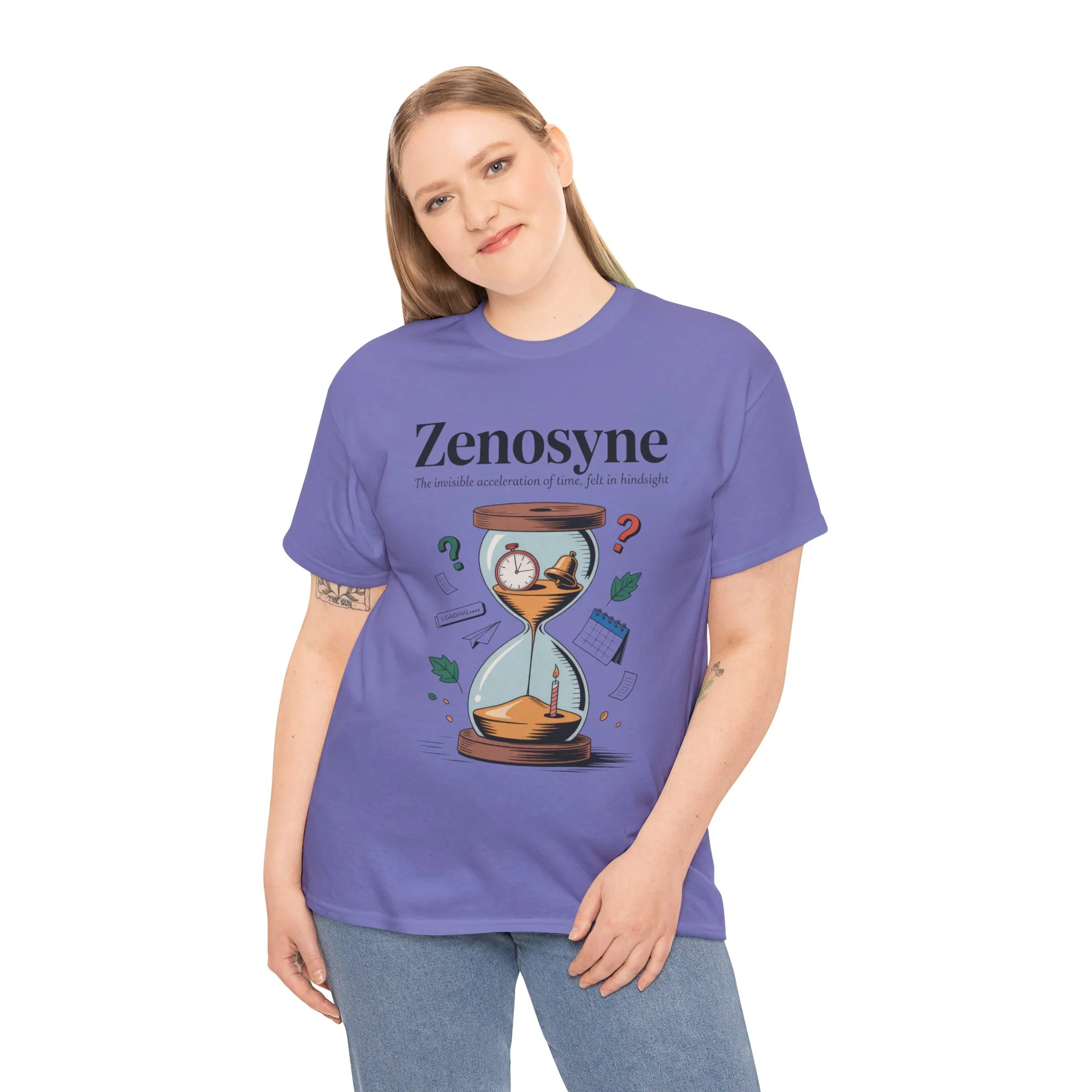 Zenosyne Unisex Heavy Cotton Tee, Aesthetic Word Tee, existential tee, Emotional Word Tee, Moody Graphic Tee, Philosophical Tee - Image 21