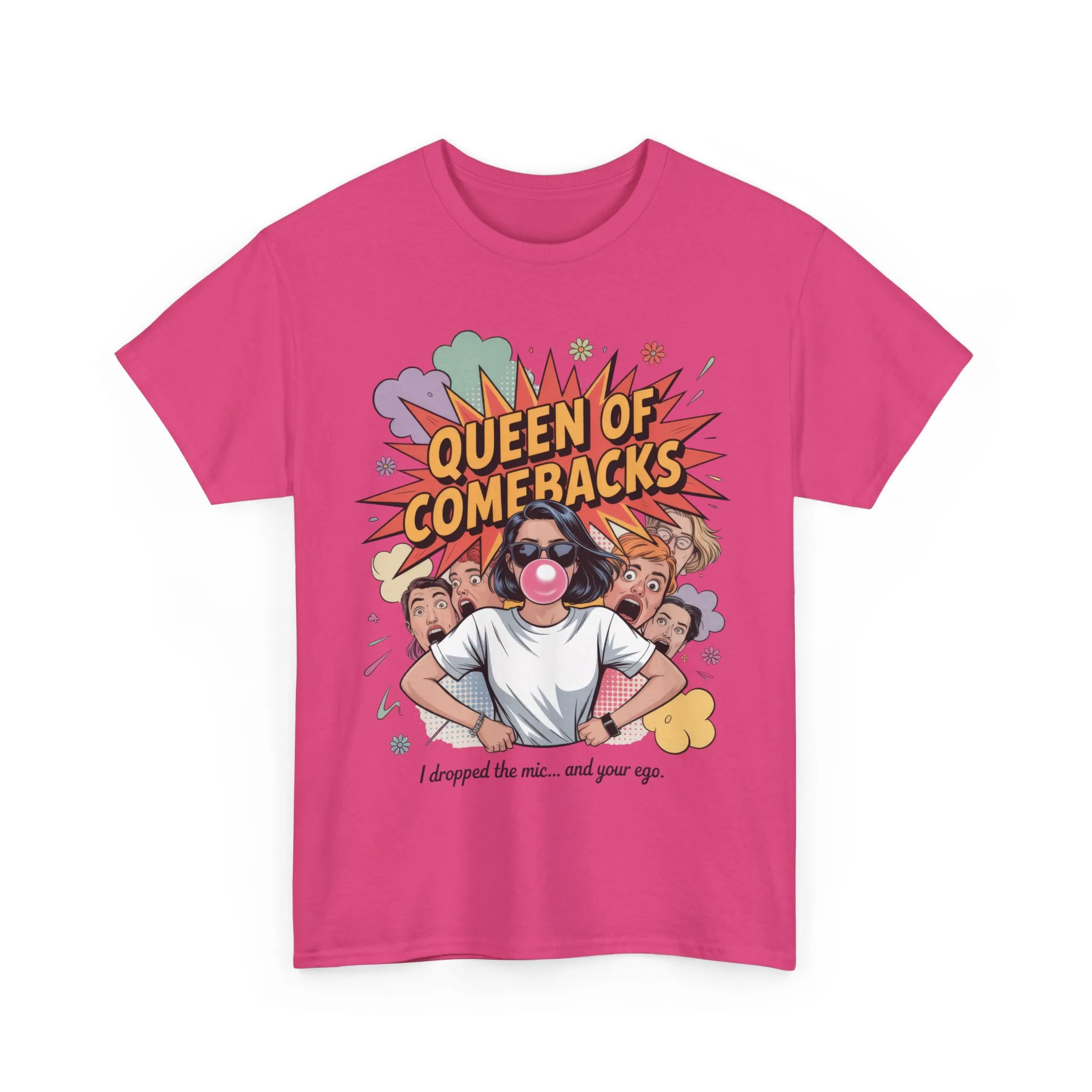Funny Women's T-Shirt, Queen of Comebacks Tee, Funny Graphic T-Shirt, Heavy Cotton Shirt, Gift for Her, Casual Wear, Comedy Apparel - Image 27