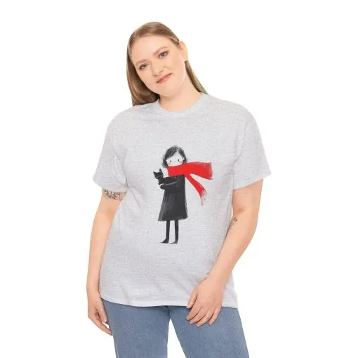 Cozy Cat Lover Tee, Unisex Cotton T-Shirt for Cat Owners, Gift for Pet Lovers, Cute Animal Apparel, Perfect for All Occasions - Image 4