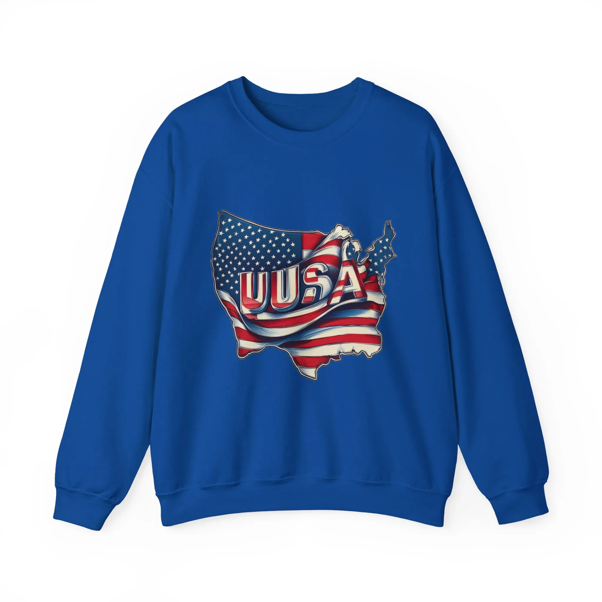 Patriotic USA Crewneck Sweatshirt, Unisex Sweatshirt, American Flag Apparel, Casual Comfort, Great for Independence Day and Holidays - Image 25