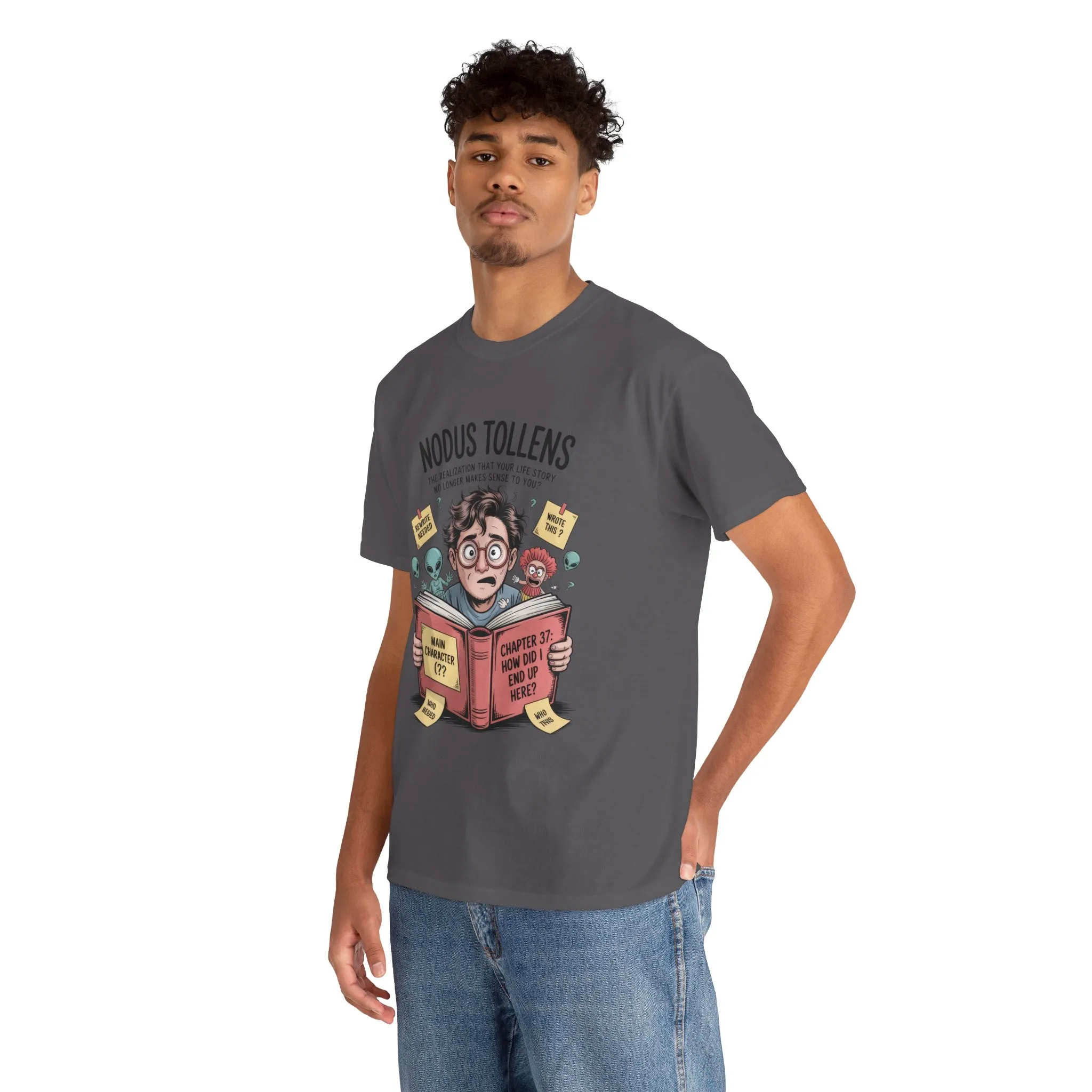 Nodus Tollens Men's T-Shirt, Men's Heavy Cotton Shirt, Latin Words, Moods & Modes, Self-Awareness, Quirky Humor Shirt - Image 17