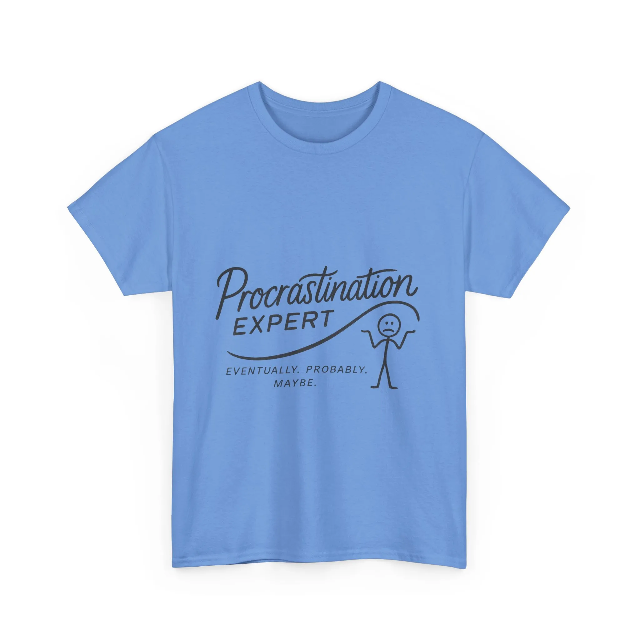 Procrastination Expert Women's Heavy Cotton Tee, Funny T-Shirt, Gift for Students, Casual Wear, Comfy Everyday Tee, Humor Shirt - Image 24