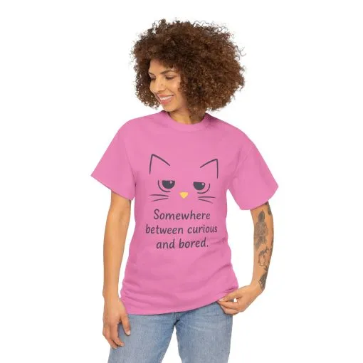 Funny Cat Quote Unisex Tee, Comfortable Casual Shirt, Gift for Cat Lovers, Everyday Wear, Unique Humor Tee, Relaxed Fit Cotton - Image 34