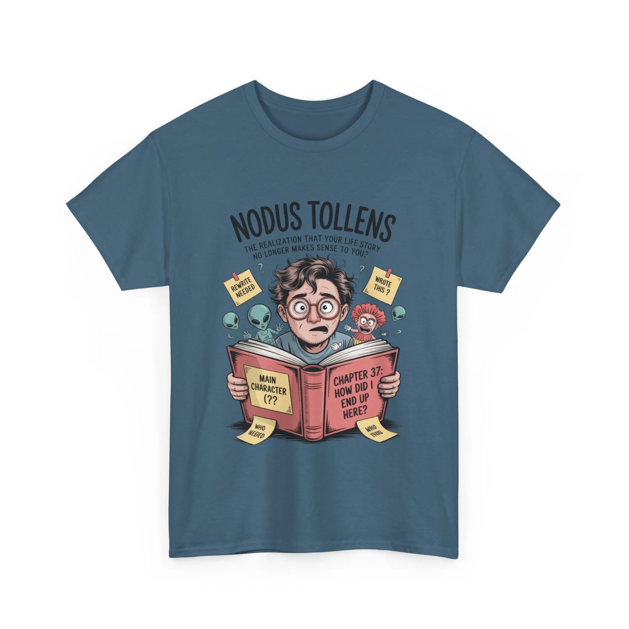 Nodus Tollens Men's T-Shirt, Men's Heavy Cotton Shirt, Latin Words, Moods & Modes, Self-Awareness, Quirky Humor Shirt - Image 36