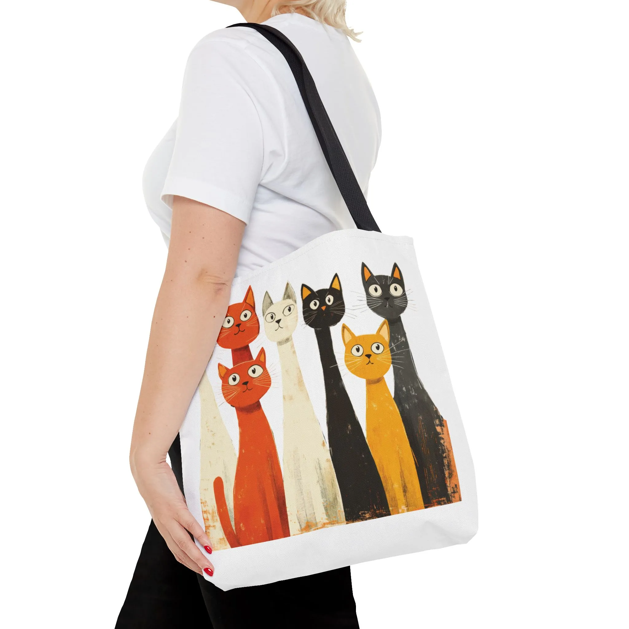Playful Cat Design Tote Bag – Perfect for Animal Lovers - Image 12