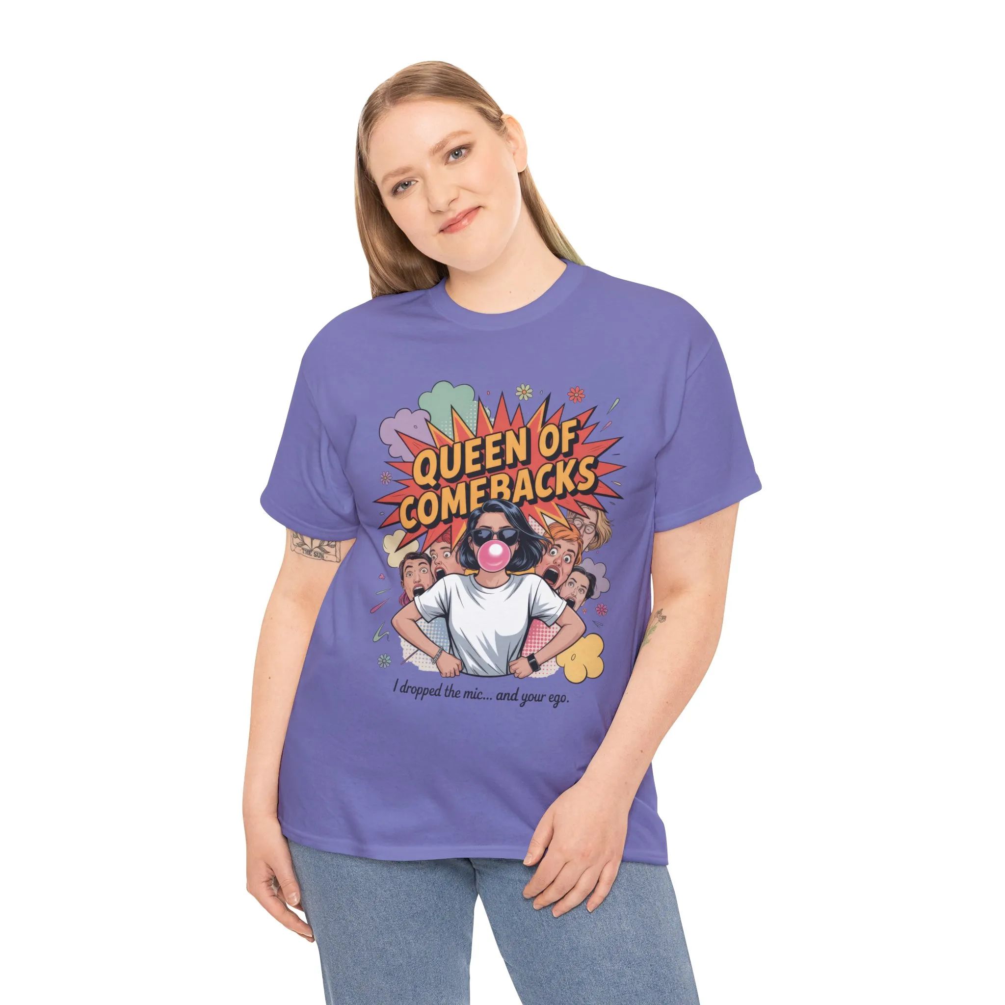 Funny Women's T-Shirt, Queen of Comebacks Tee, Funny Graphic T-Shirt, Heavy Cotton Shirt, Gift for Her, Casual Wear, Comedy Apparel - Image 19