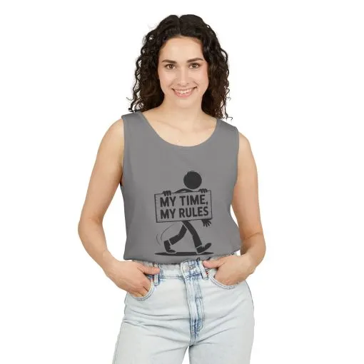 My Time, My Rules Tank Top, Fun Casual Wear for Any Occasion, Relaxed Vibe, Time Management Humor, Self love t shirt - Image 11