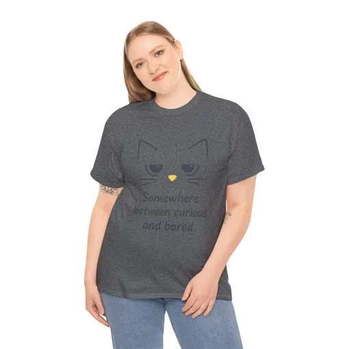 Funny Cat Quote Unisex Tee, Comfortable Casual Shirt, Gift for Cat Lovers, Everyday Wear, Unique Humor Tee, Relaxed Fit Cotton - Image 16