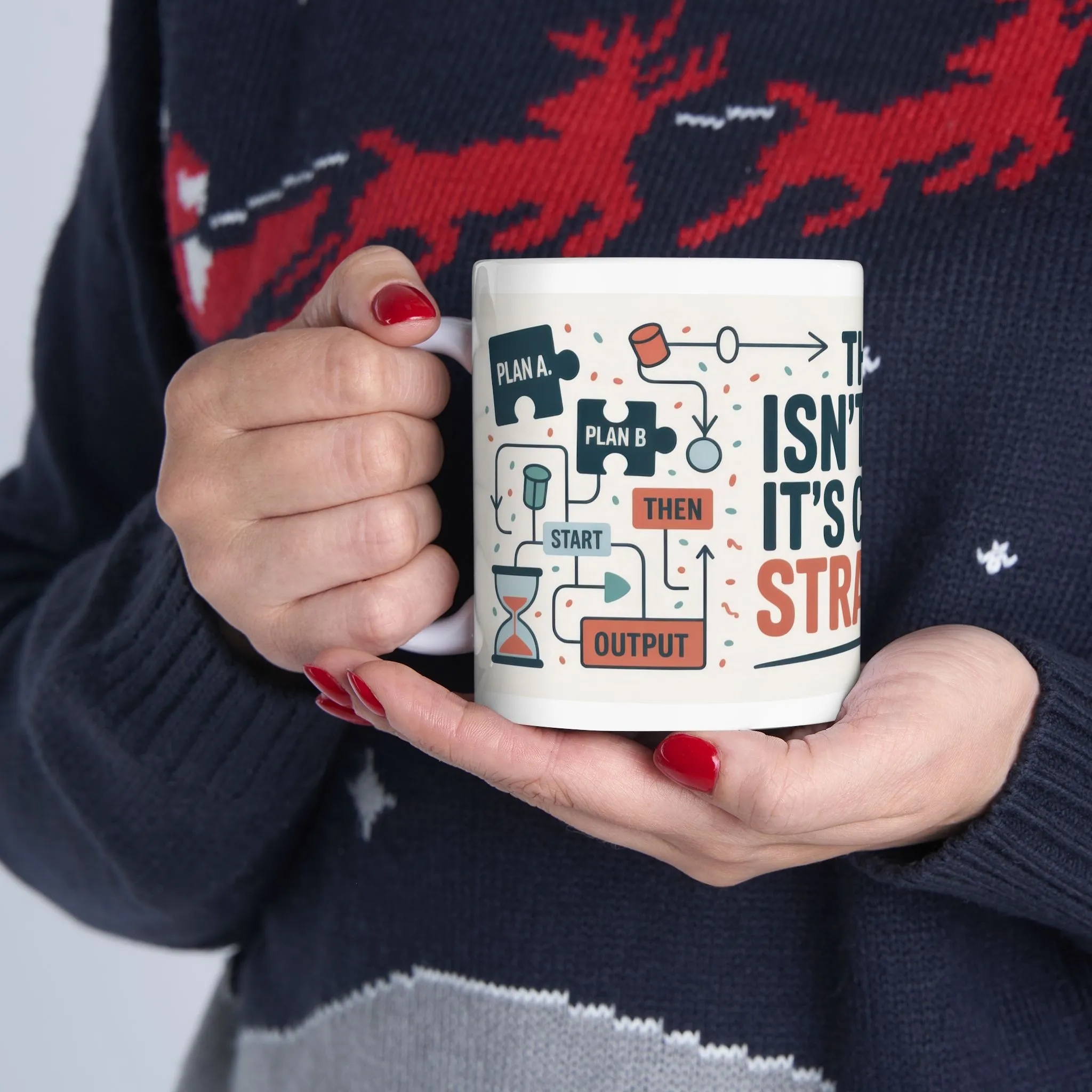 Funny OCD Strategy Mug, Organized Chaos Coffee Cup, Productivity Gift for Planners, Workflow Humor Mug, Office Desk Motivation, Fun Mug - Image 7