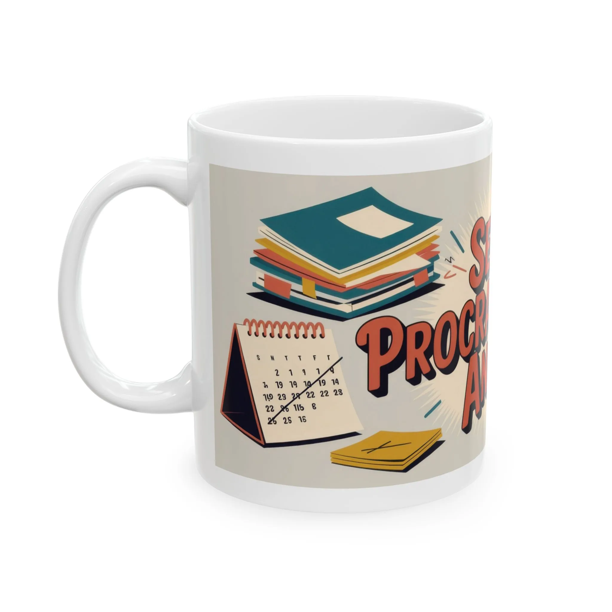 Senior Procrastination Analyst Mug, Funny Coffee Cup for Office, Gift for Coworkers, Humorous Ceramic Mug, Deadline Joke Coffee Mug - Image 3