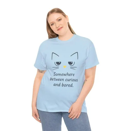 Funny Cat Quote Unisex Tee, Comfortable Casual Shirt, Gift for Cat Lovers, Everyday Wear, Unique Humor Tee, Relaxed Fit Cotton - Image 23