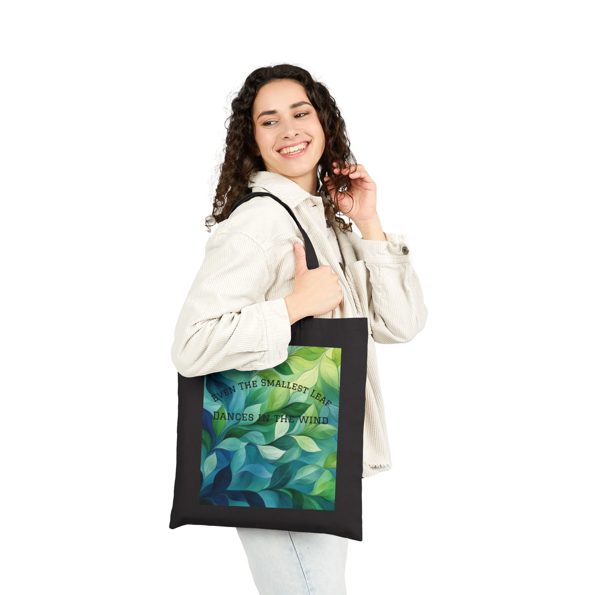 Nature-Inspired Canvas Tote Bag with Inspirational Quote, Eco-Friendly Shopping Bag, Greenery Art Tote, Gift for Nature Lovers, [...] - Image 8