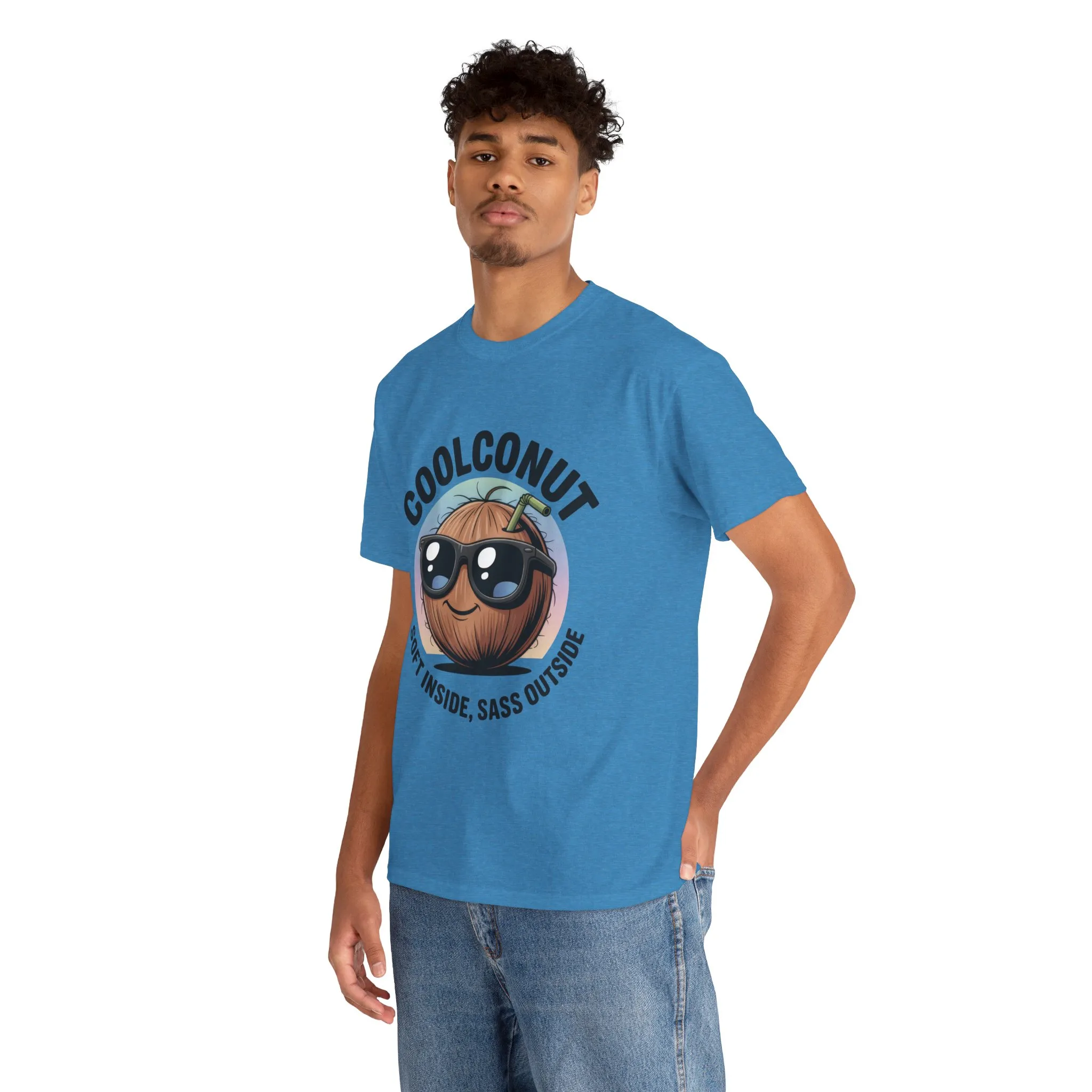 Coolconut Graphic Men's Tee, Soft Inside Sass Outside, Men's T-Shirt for Beach Lovers, Men's Fun Gift, Summer Vibes, Humor Apparel - Image 23