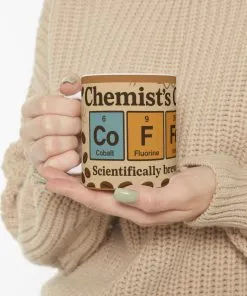 Chemist’s Choice Coffee Mug, Funny Periodic Table Gift for Science Lovers, Caffeine Addict Mug, Nerdy Science Coffee Cup, Geek Gift Idea