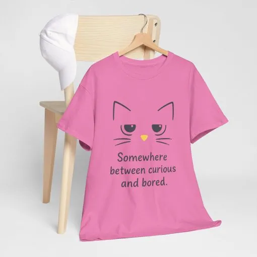 Funny Cat Quote Unisex Tee, Comfortable Casual Shirt, Gift for Cat Lovers, Everyday Wear, Unique Humor Tee, Relaxed Fit Cotton - Image 35