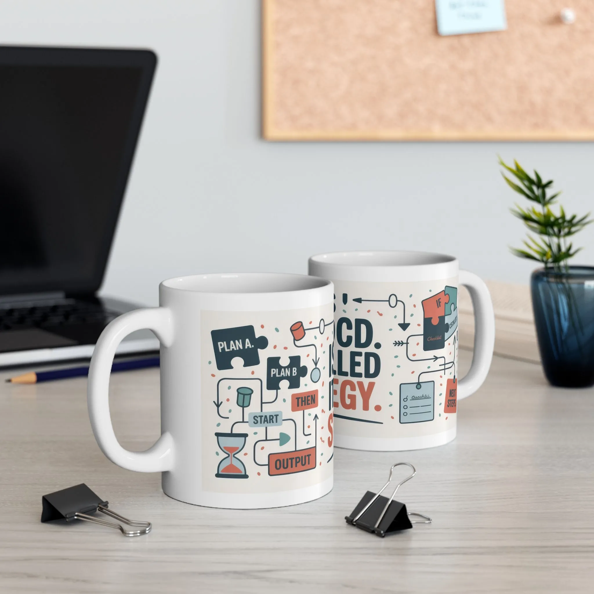Funny OCD Strategy Mug, Organized Chaos Coffee Cup, Productivity Gift for Planners, Workflow Humor Mug, Office Desk Motivation, Fun Mug - Image 5