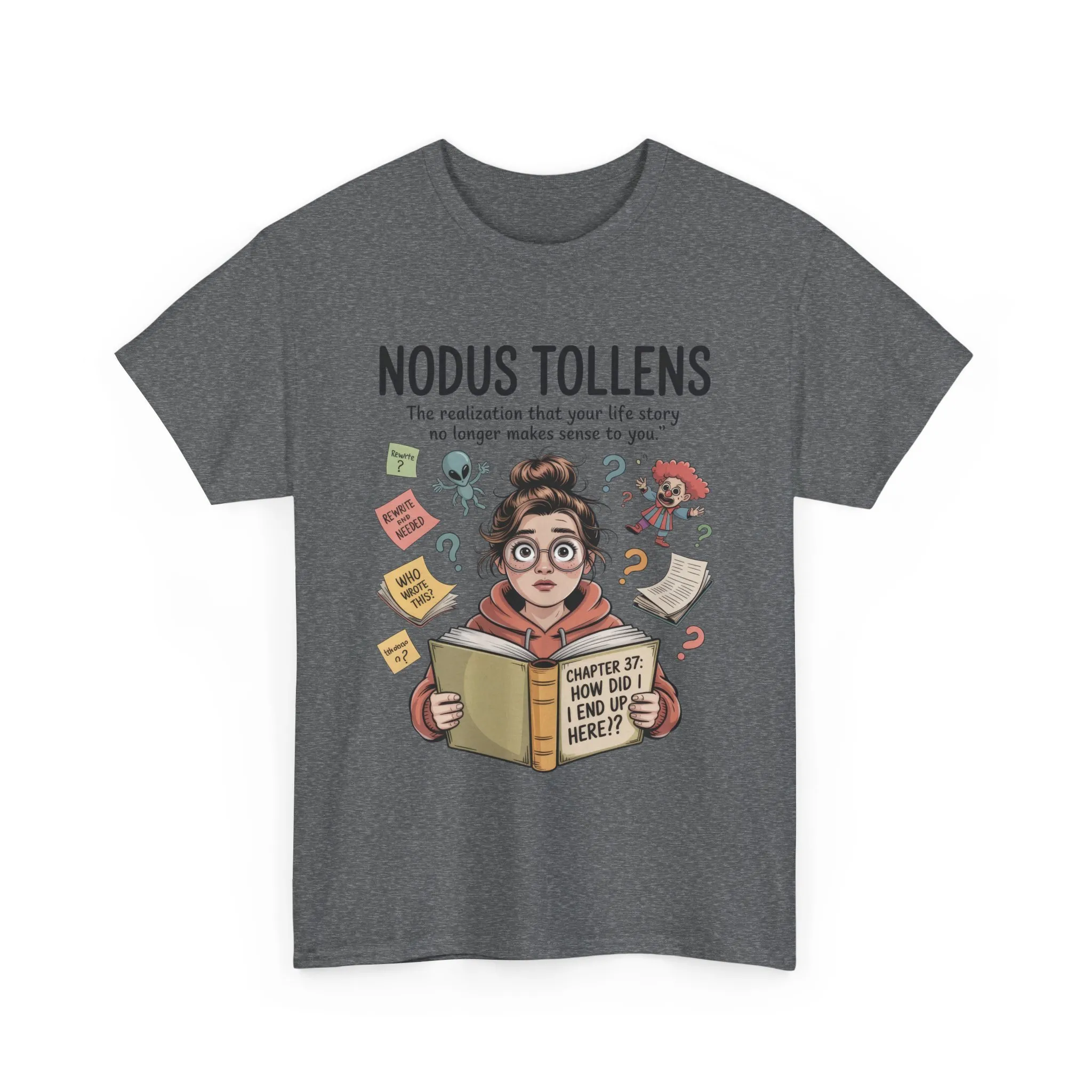 Nodus Tollens Tee, Women`s Heavy Cotton Shirt, Latin Words, Moods & Modes, Self-Awareness, Personal Development - Image 9