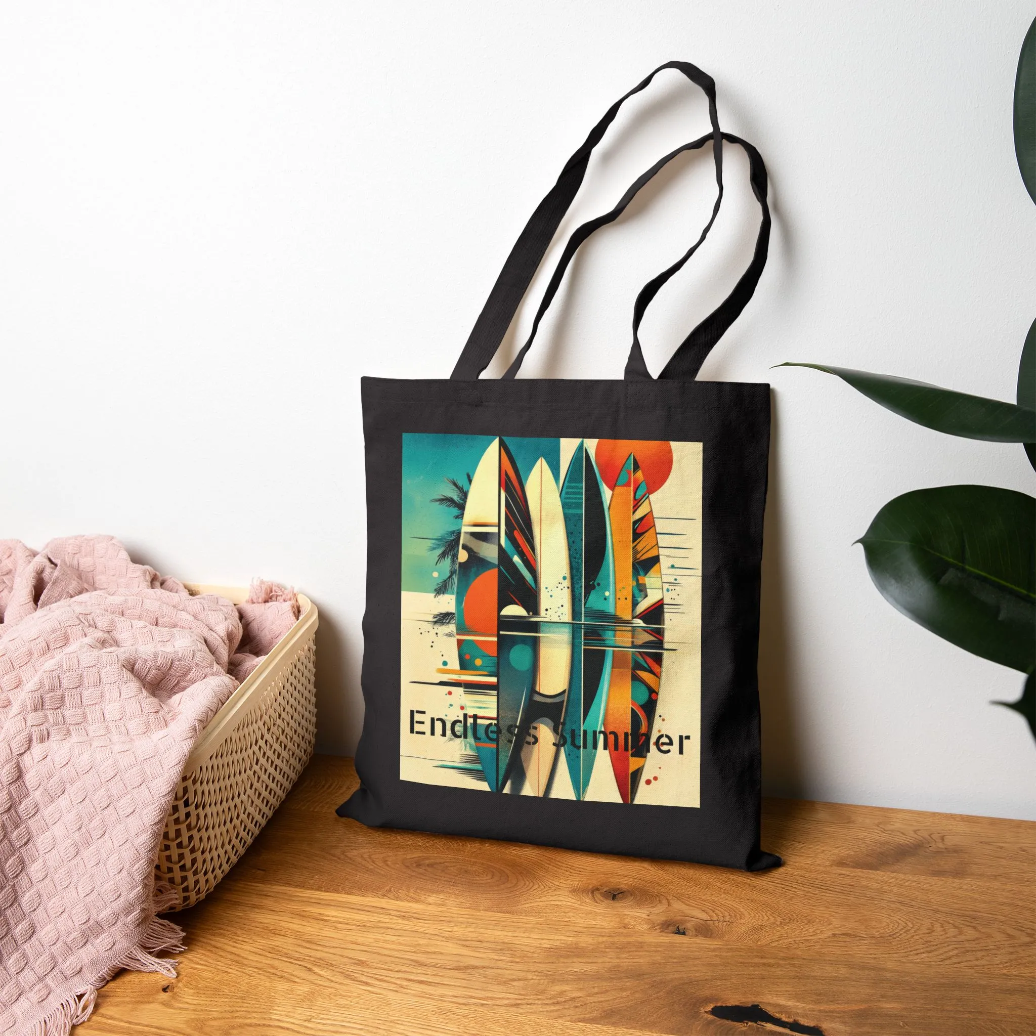 Endless Summer Surf Tote Bag, Beach Bag, Eco-Friendly Shopping Tote, Summer Accessories, Gift for Surfers, Casual Everyday Bag - Image 10