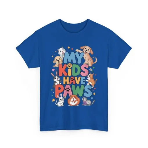 My Kids Have Paws Shirt, Cute Pet Mom Tee, Dog Cat Bunny Lover Gift, Funny Animal Parent T-Shirt, Gift for Pet Parents, Cute Pet T-Shirt - Image 10