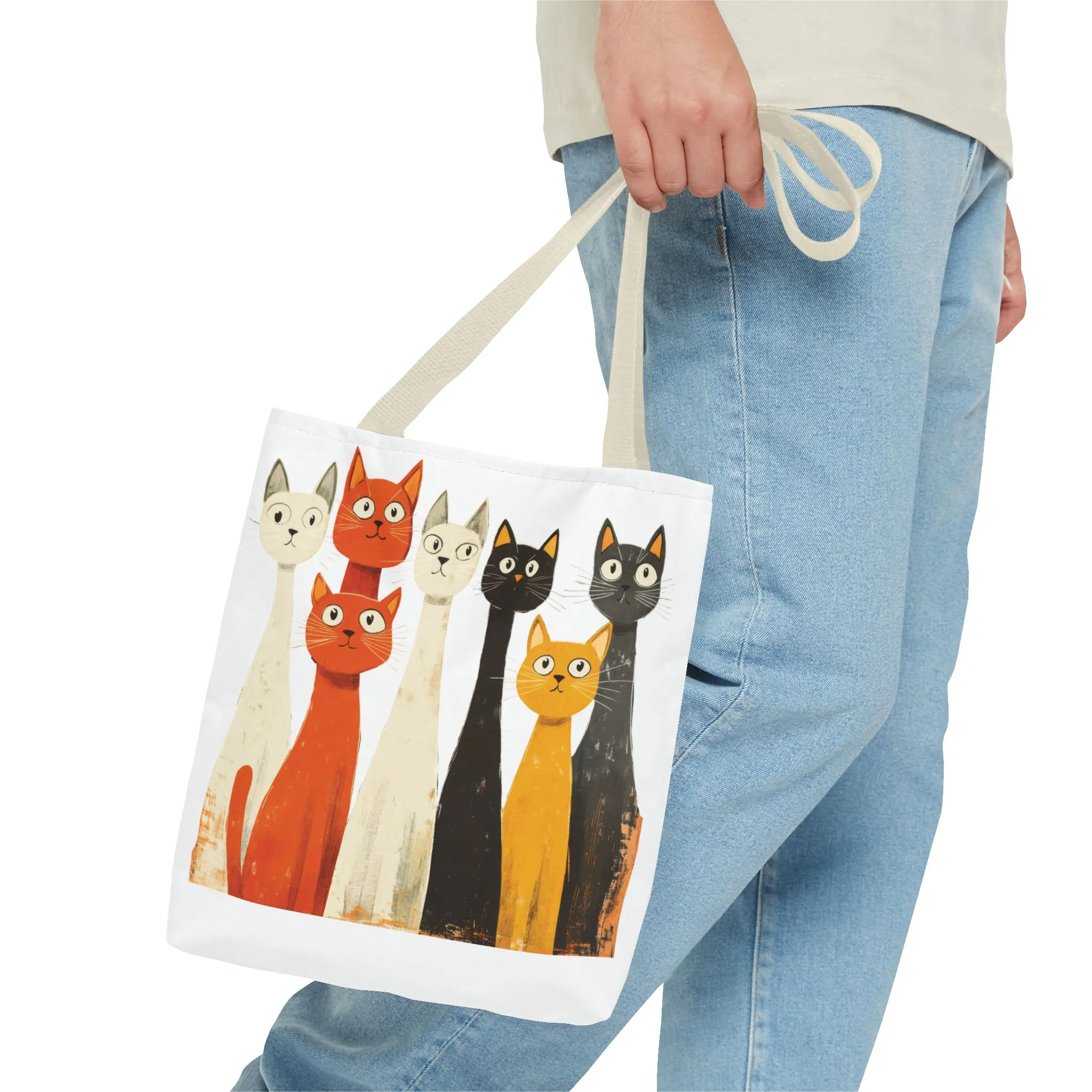 Playful Cat Design Tote Bag – Perfect for Animal Lovers - Image 39