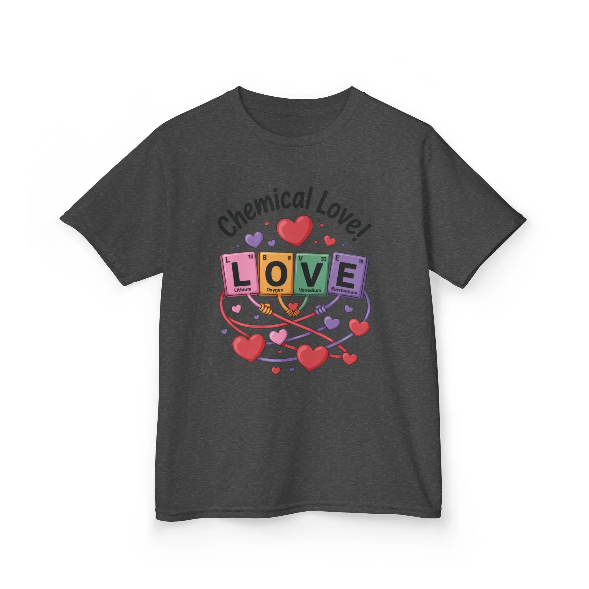 Kids Love Chemistry Girl Tee, Cute Gift for Science Lovers, Valentines Day, Fun Classroom Wear, Adorable Kids Shirt, Colorful Kids Apparel - Image 11