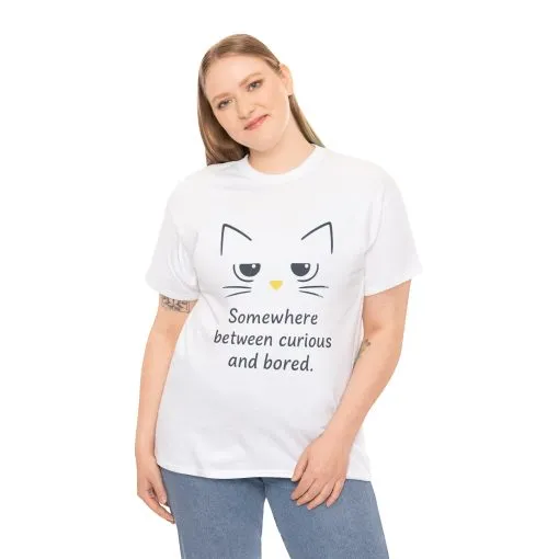 Funny Cat Quote Unisex Tee, Comfortable Casual Shirt, Gift for Cat Lovers, Everyday Wear, Unique Humor Tee, Relaxed Fit Cotton - Image 5